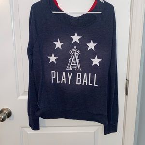 PINK - LA Angels Off the Shoulder Sweater